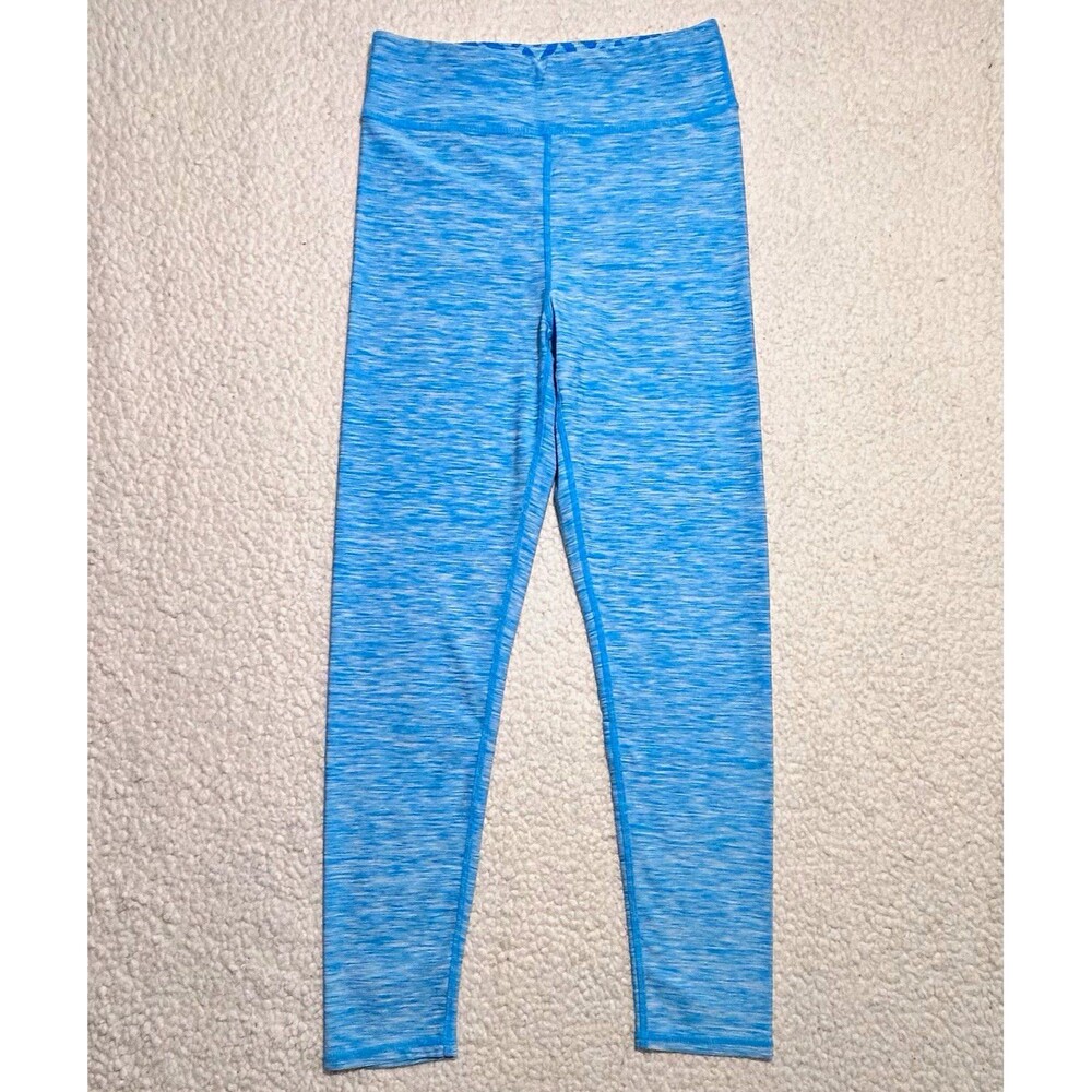 FILA Girls Leggings Size L 14 16 Blue Space Dye Reversible Activewear Pants